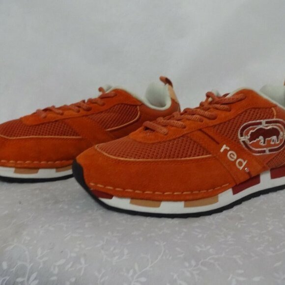 Ecko Red Atomix Womens Size 9 US Orange Leather Lace Up Sneaker Shoes 26035 - Picture 6 of 9